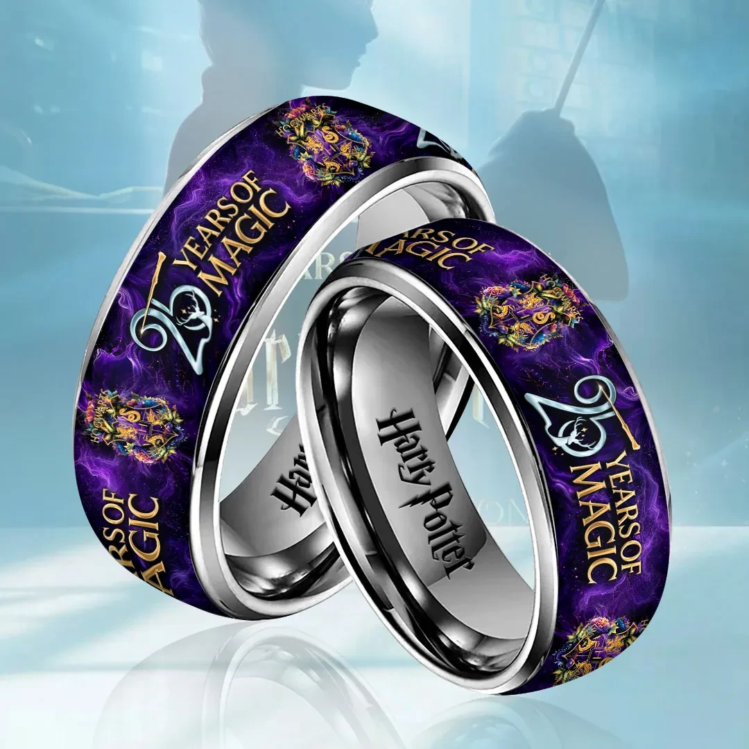 Harry Potter 25th Anniversary Ring Harry Potter 25 Years Of Magic Ring Gifts For Potterhead - Kdjoy