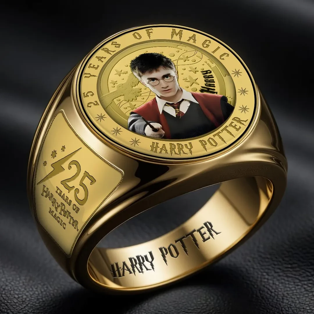 Harry Potter 25th Anniversary Ring Harry Potter Merch Best Gift For Movie Fans - Kdjoy