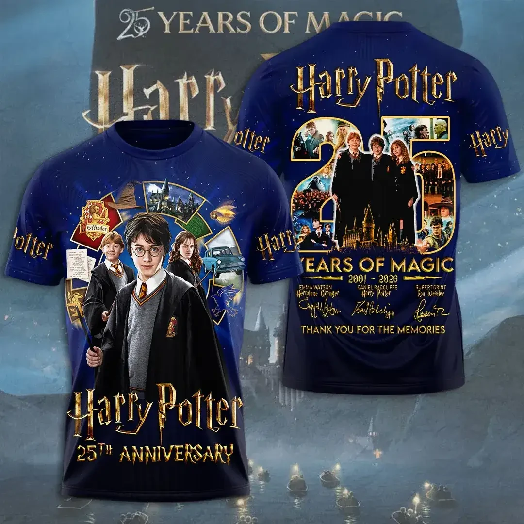 Harry Potter 25th Anniversary Shirt Thank You For The Memorial T-Shirt Harry Potter Merch - Kdjoy Harry Potter 25th Anniversary Shirt Thank You For The Memorial T-Shirt Harry Potter Merch - Kdjoy