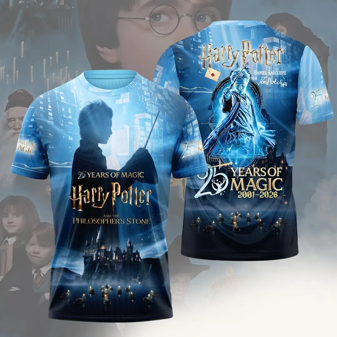 Harry Potter 25th Anniversary T-Shirt Harry Potter Merch Gift For Movie Fans - Kdjoy