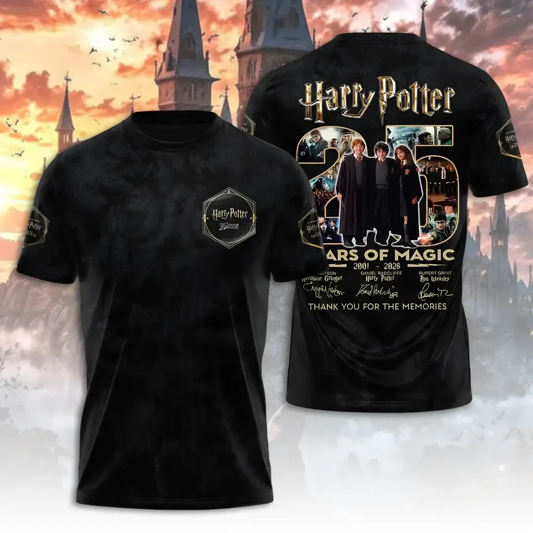 Harry Potter 25th Anniversary T-Shirt Thank You For The Memorial Harry Potter Merch Fan Gifts - Kdjoy
