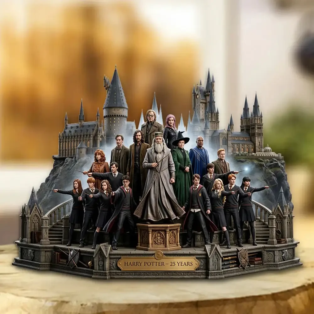 Harry Potter And Sorcerer's Stone 25 Years Of Magic Acrylic Plaque 2026 Harry Potter Merch Decor - Kdjoy