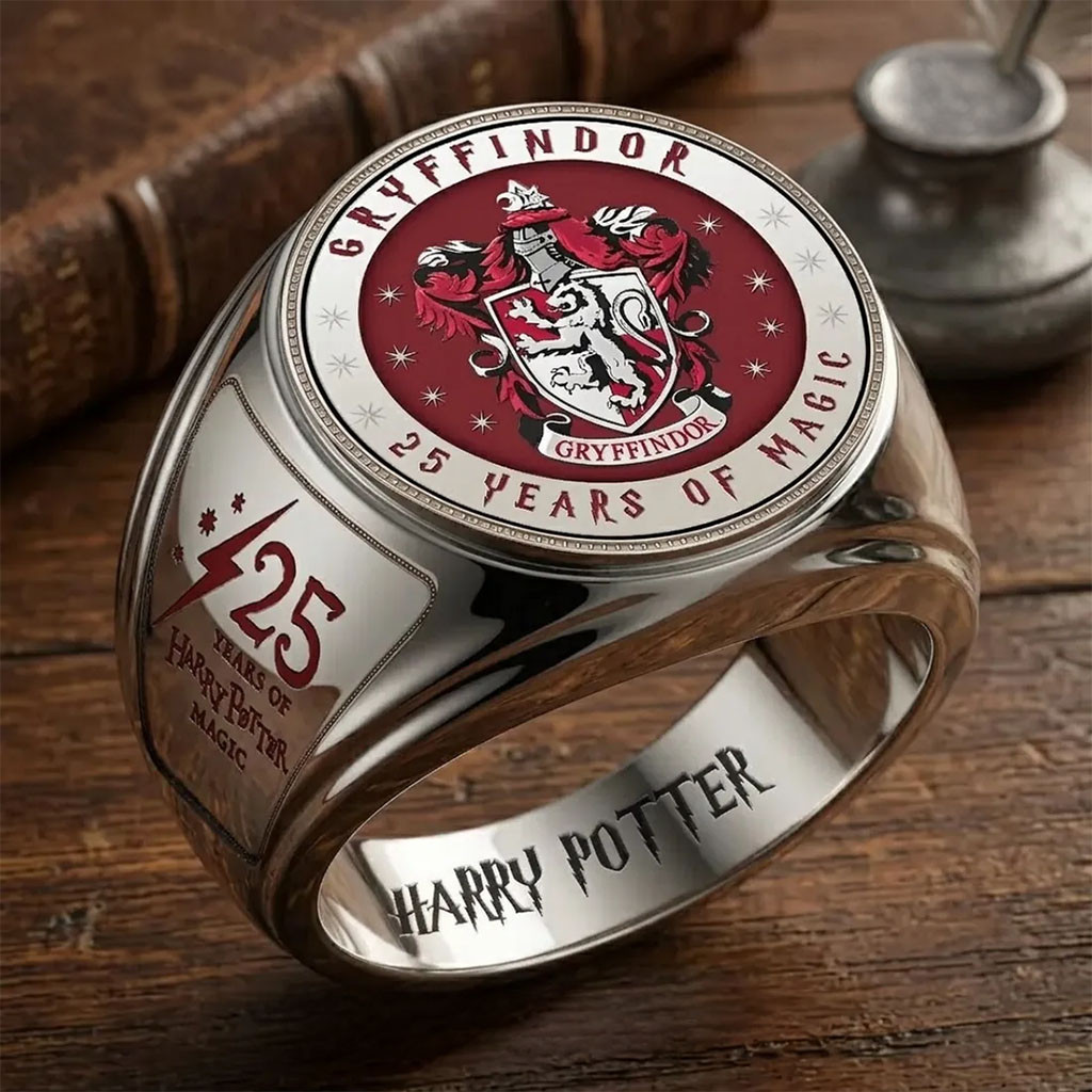 Harry Potter Gryffindor 25th Anniversary Ring Gryffindor Accessories Harry Potter Lovers Gifts - Kdjoy
