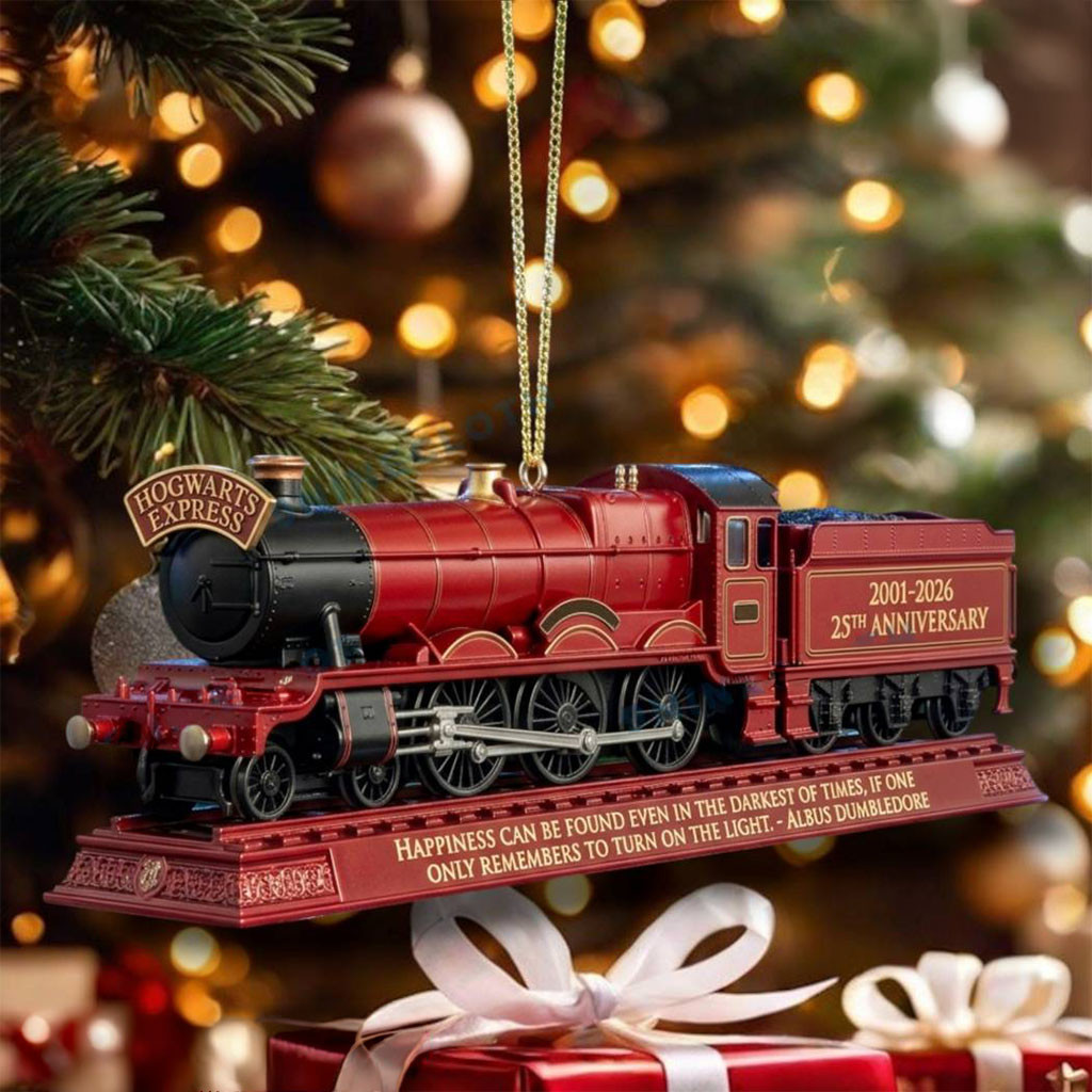 Harry Potter Hogwarts Express 25th Anniversary Christmas Ornament Xmas Tree Hanging Decor - Kdjoy