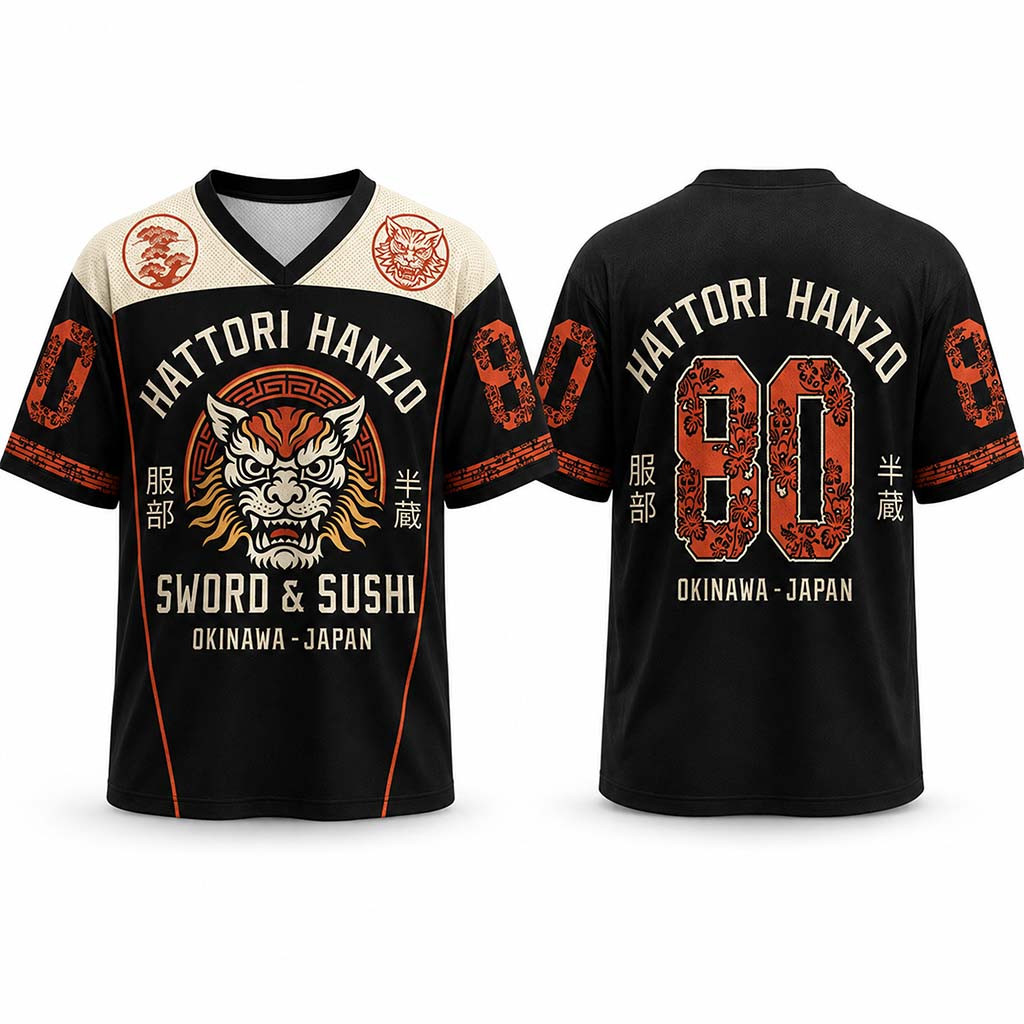 Hattori Hanzo #80 Sword And Sushi Okinawa Japan Jersey Hattori Hanzo Merch Fans Gifts - Kdjoy