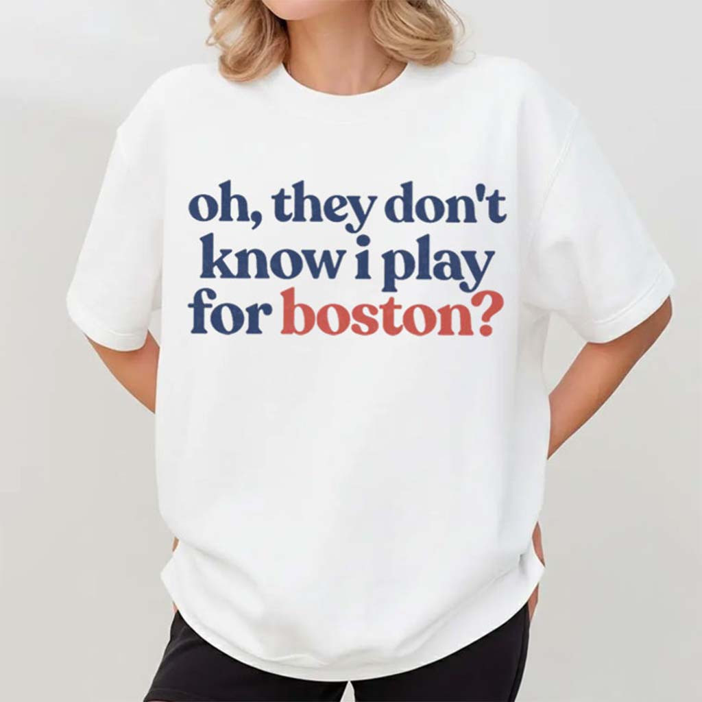 Heated Rivalry They Don't Know I Play For Boston T-Shirt Hockey Movie Fan Apparel - Kdjoy Heated Rivalry They Don't Know I Play For Boston T-Shirt Hockey Movie Fan Apparel - Kdjoy