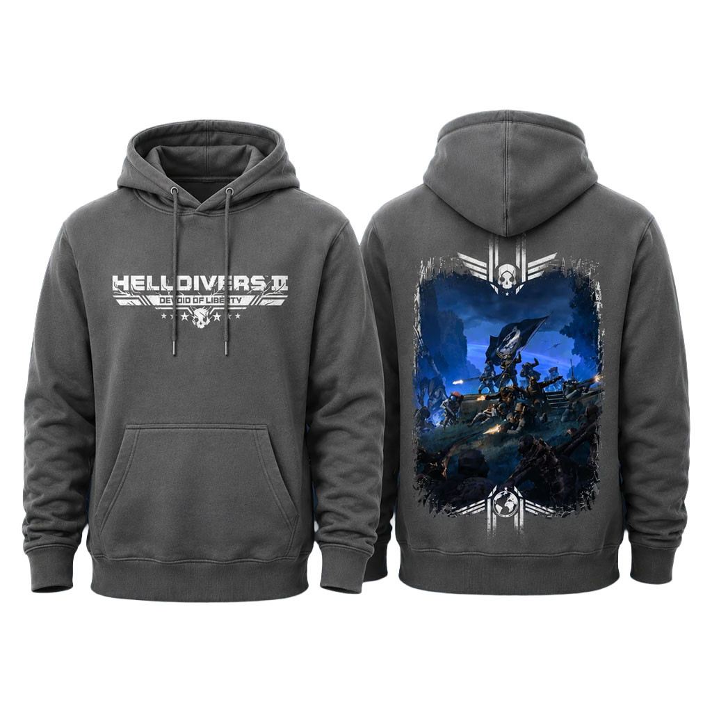 Helldivers Merch 2026 Helldivers II Devoid Of Liberty Hoodie Birthday Gift For Boyfriend