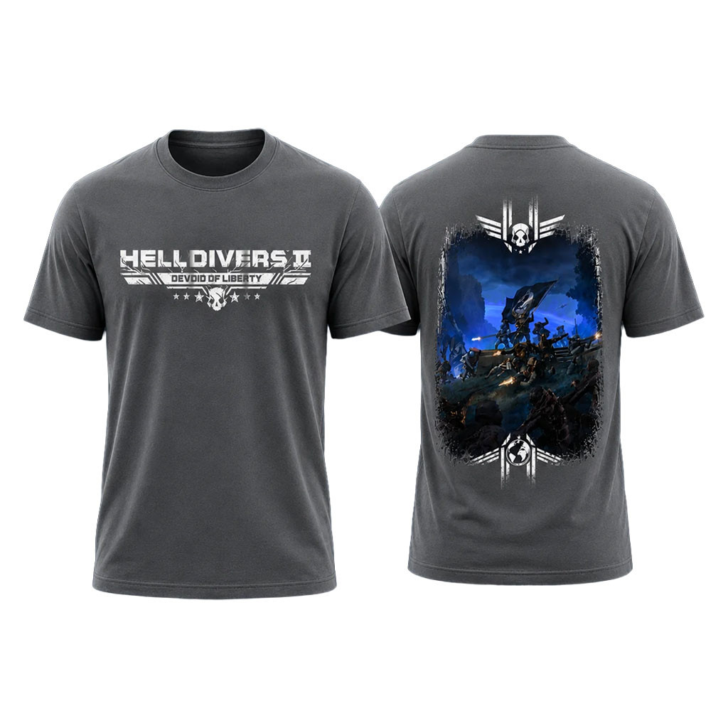Helldivers Merch 2026 Helldivers II Devoid Of Liberty T-Shirt Gifts For Your Boyfriend