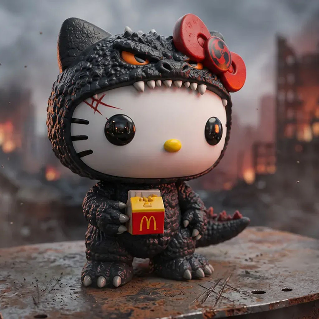 Hello Kitty Godzilla McDonald's Special Event Funko Pop 2026 Cute Halloween Gift Ideas - Kdjoy