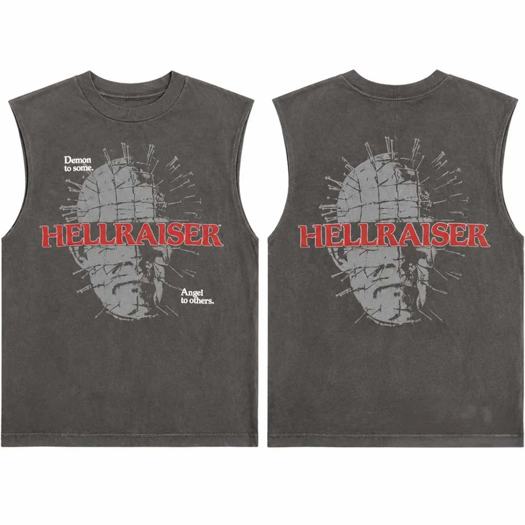 Hellraiser Pinhead Demon To Some Angel To Others Tank Top Halloween Horror Nights 2026 Apparel - Kdjoy