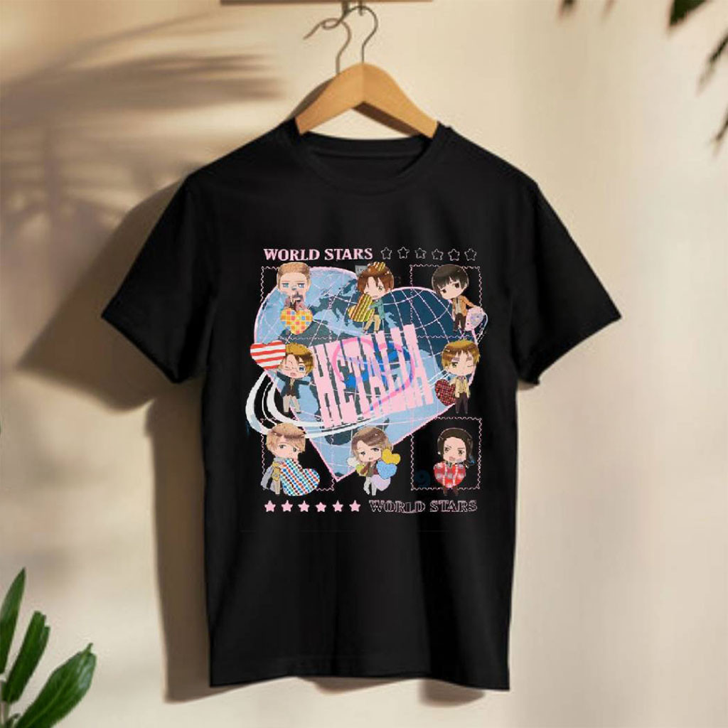 Hetalia World Stars Chibi Character T-Shirt Hetalia World Stars Merch Gifts For Anime Lovers - Kdjoy Hetalia World Stars Chibi Character T-Shirt Hetalia World Stars Merch Gifts For Anime Lovers - Kdjoy