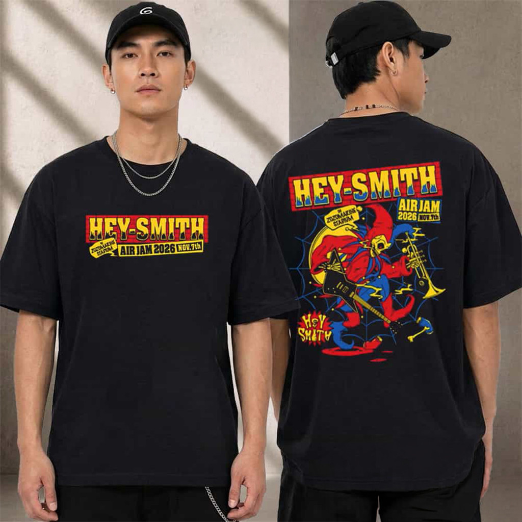 Hey Smith x Air Jam In Zozomarine Stadium On November 7 2026 Rock Clown T-Shirt Hey Smith Merch Hey Smith x Air Jam In Zozomarine Stadium On November 7 2026 Rock Clown T-Shirt Hey Smith Merch