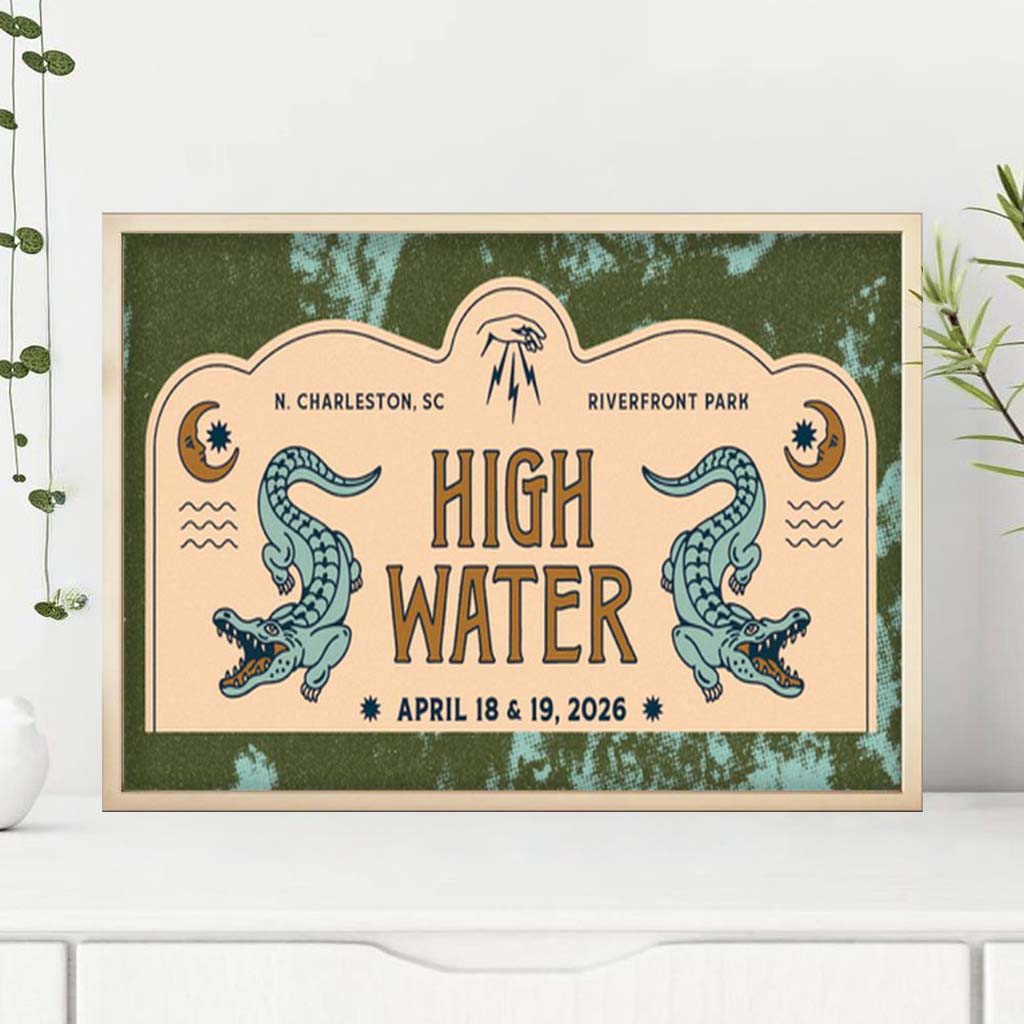 High Water Festival 2026 Poster Music Lover Wall Art For Living Room Bedroom - Kdjoy