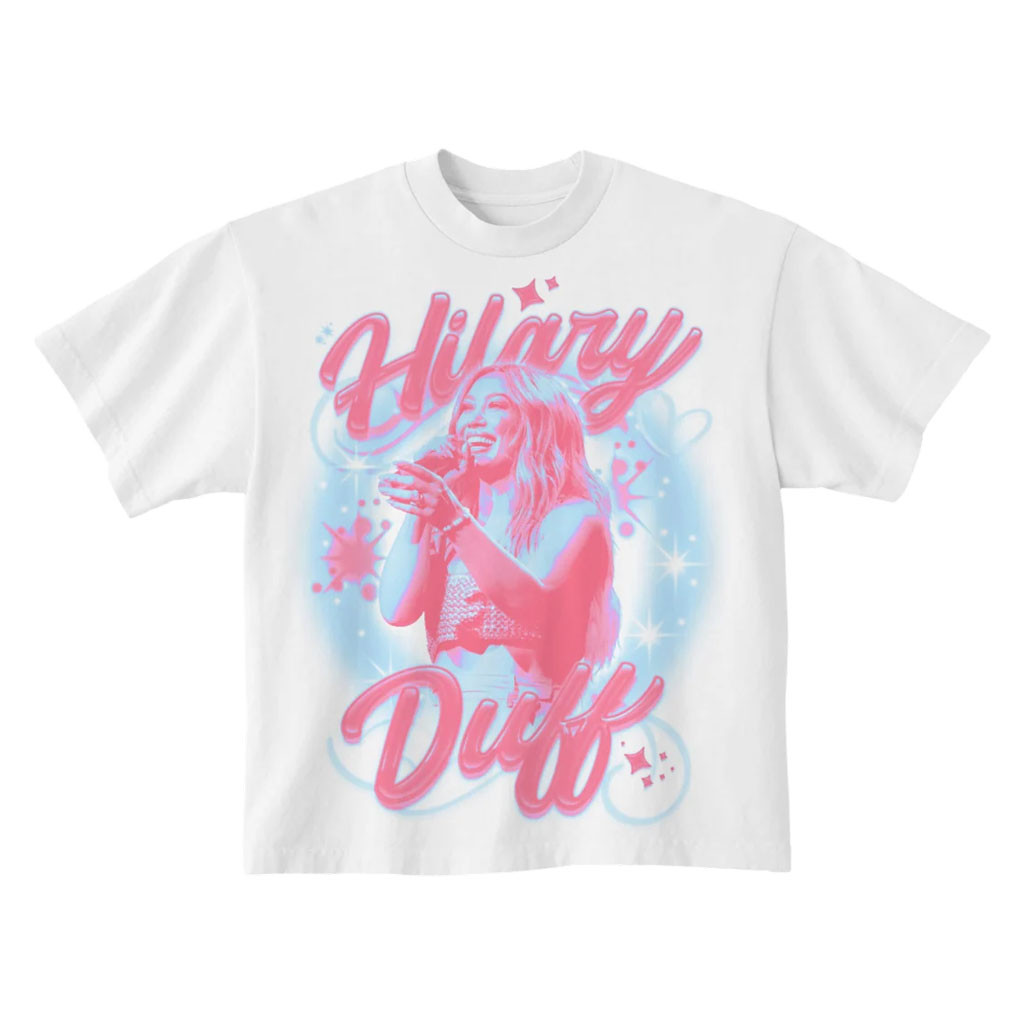 Hilary Duff Merch 2026 Airbrush T-Shirt Hilary Duff Shirt Best Gift For Music Lovers - Kdjoy Hilary Duff Merch 2026 Airbrush T-Shirt Hilary Duff Shirt Best Gift For Music Lovers - Kdjoy