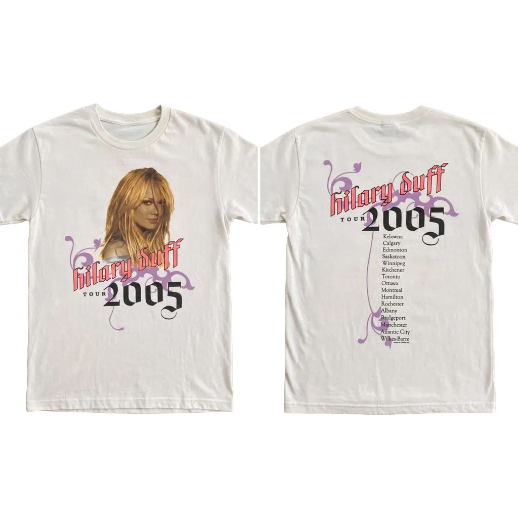 Hilary Duff Most Wanted Tour 2005 Shirt The Lucky Me Tour 2026 Concert Outfit Hilary Duff Merch - Kdjoy