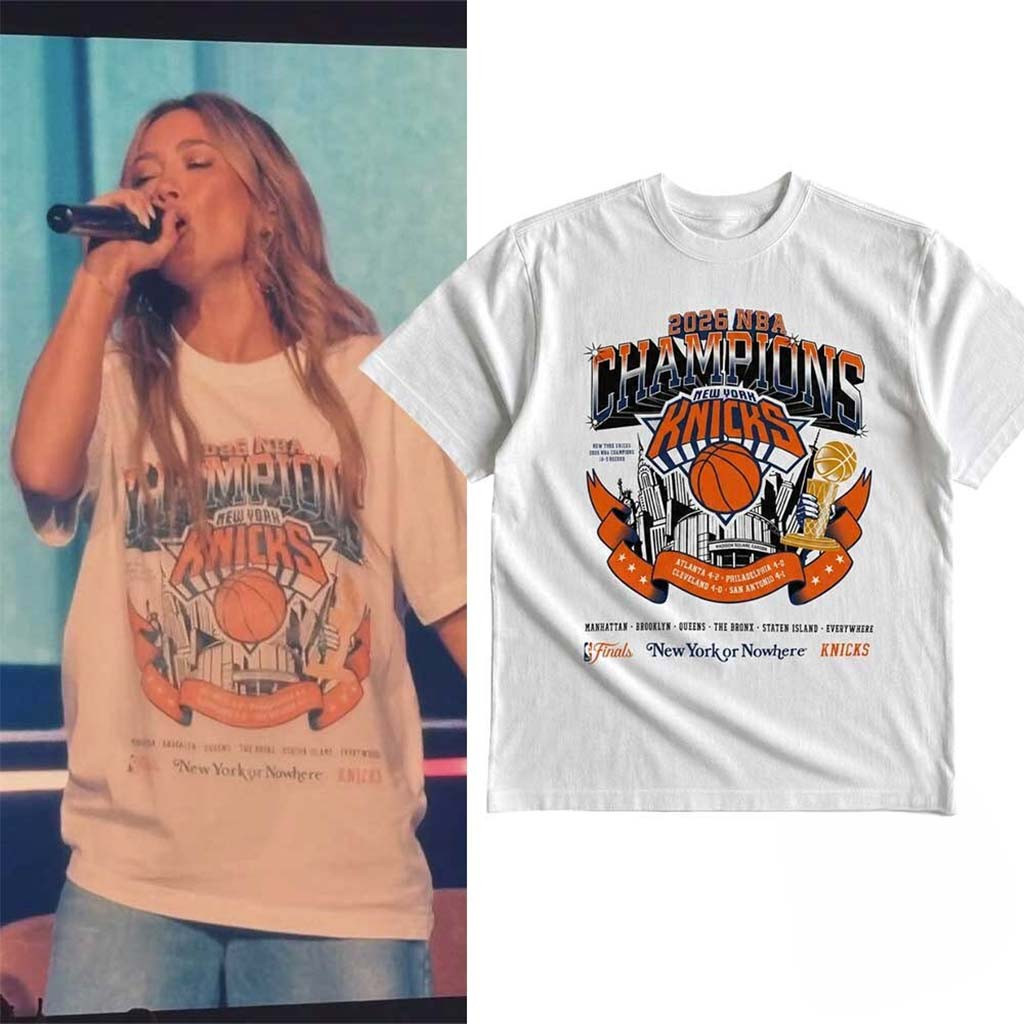 Hilary Duff New York Knicks 2026 Champions Shirt Hilary Duff Concert Outfits Gift For Fans - Kdjoy