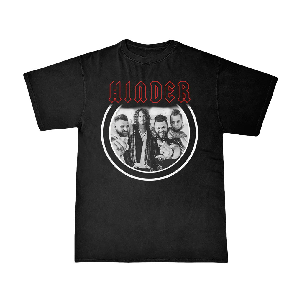 Hinder Music Merch 2026 Portrait T-Shirt Best Gifts For Rock Music Lovers Hinder Music Merch 2026 Portrait T-Shirt Best Gifts For Rock Music Lovers