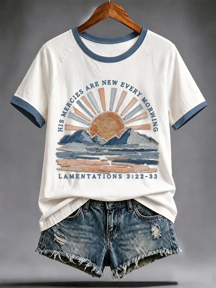 History Mercies Are New Every Morning T-Shirt Bible Verse Clothing Great Christian Gifts - Kdjoy History Mercies Are New Every Morning T-Shirt Bible Verse Clothing Great Christian Gifts - Kdjoy