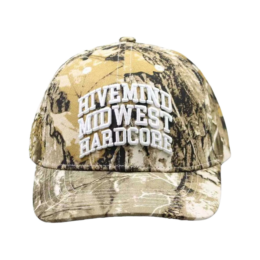Hivemind Merch 2026 Hivemind Embroidered Midwest Hardcore Camo Hat Present For Fathers - Kdjoy
