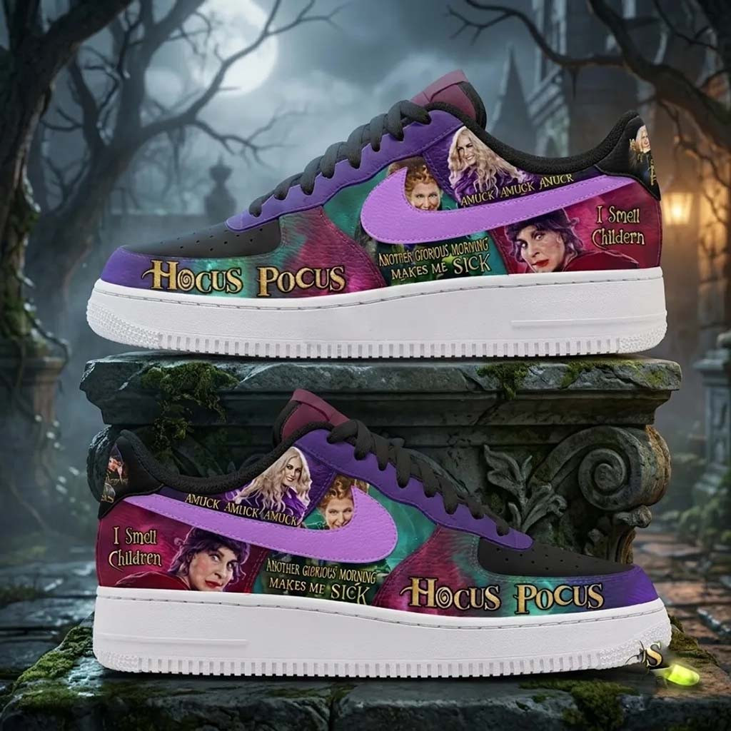 Hocus Pocus Sanderson Sisters Sneakers I Smell Children Shoes Halloween Gift Ideas - Kdjoy Hocus Pocus Sanderson Sisters Sneakers I Smell Children Shoes Halloween Gift Ideas - Kdjoy
