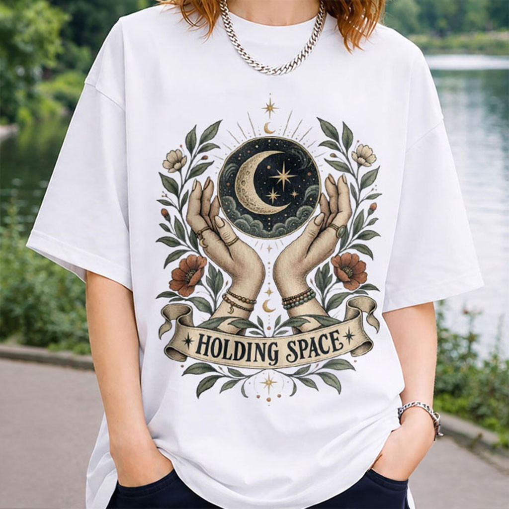 Holding Space Social Worker Gentle Mental Health Professional T-Shirt Mental Health Shirt - Kdjoy