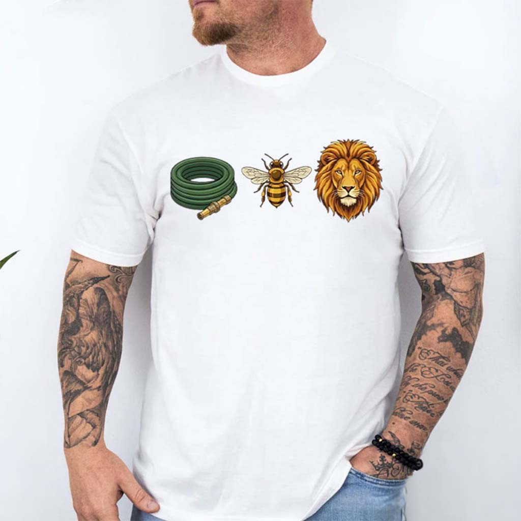 Hose Bee Lion Icons Funny Hoes Be Lying Pun Intended T-Shirt Meme Shirt Gag Gifts - Kdjoy