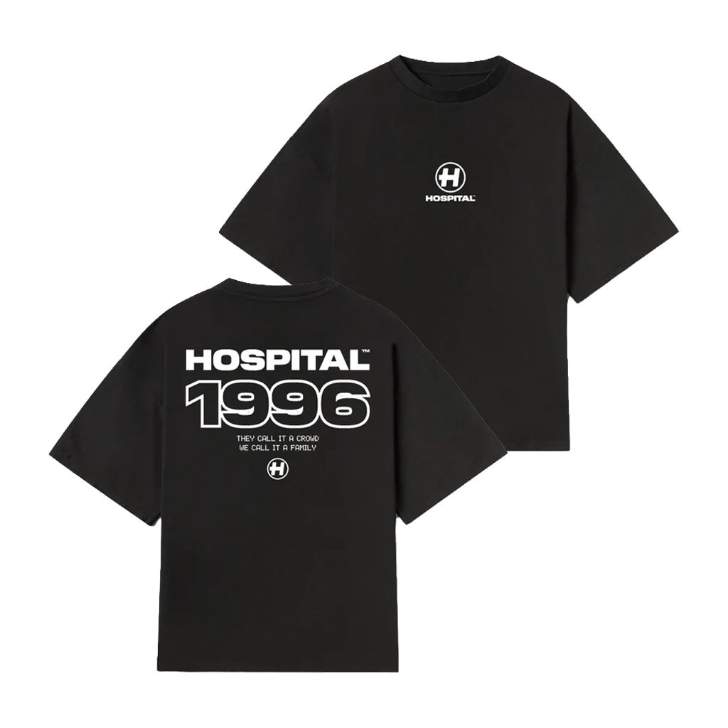 Hospital Records Merch 1996 2026 Black T-Shirt Best Gift For Brothers - Kdjoy Hospital Records Merch 1996 2026 Black T-Shirt Best Gift For Brothers - Kdjoy
