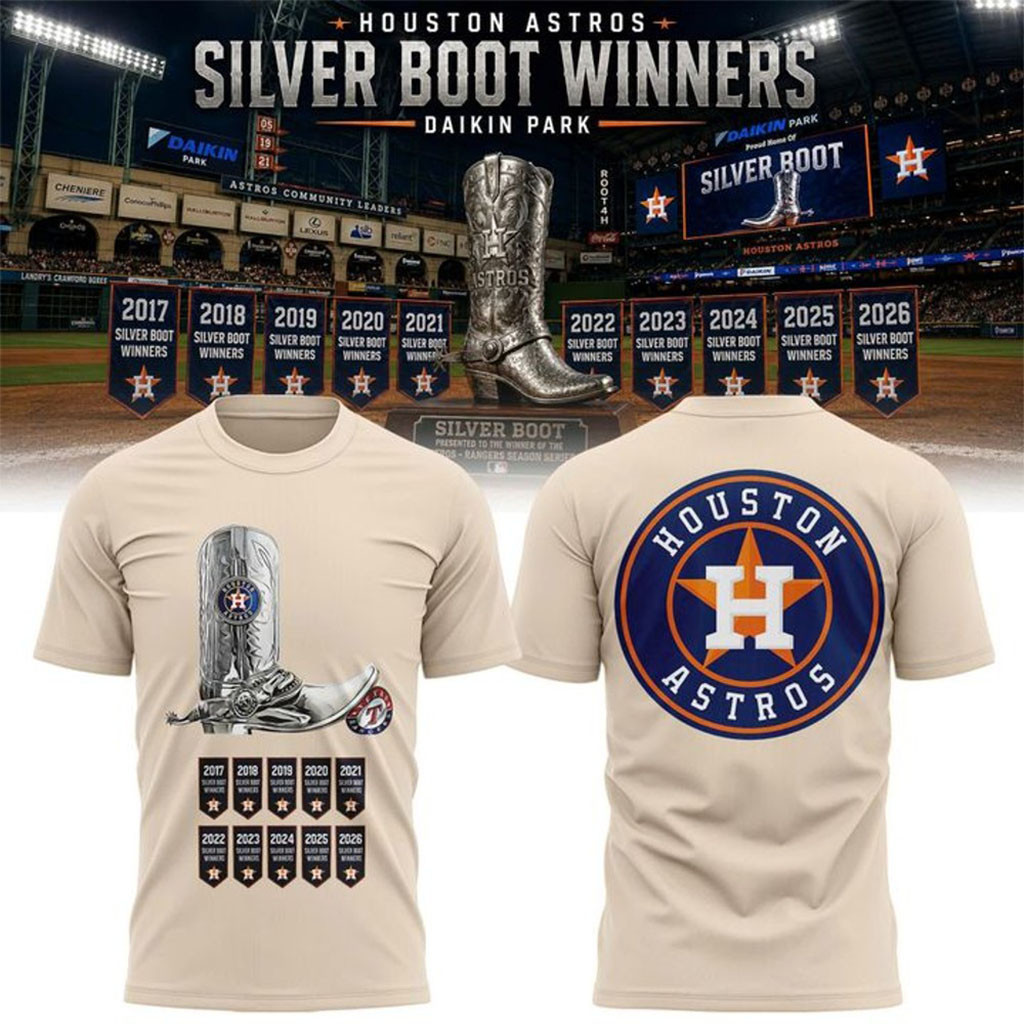 Houston Astros Silver Boot Series 2026 Shirt Houston Astros Merch Gift for Brothers - Kdjoy
