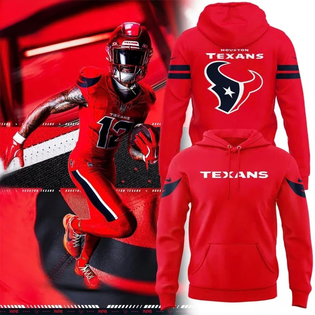 Houston Texans Battle Red Uniform Special New Hoodie Houston Texans Merch Football Fan Gifts Houston Texans Battle Red Uniform Special New Hoodie Houston Texans Merch Football Fan Gifts