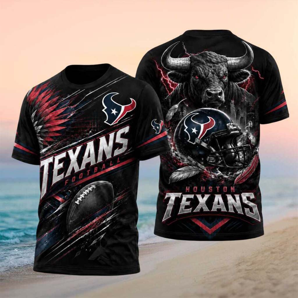 Houston Texans Football Fierce Bull Helmet Sports Shirt Houston Texans Merch Gift For Fans - Kdjoy Houston Texans Football Fierce Bull Helmet Sports Shirt Houston Texans Merch Gift For Fans - Kdjoy