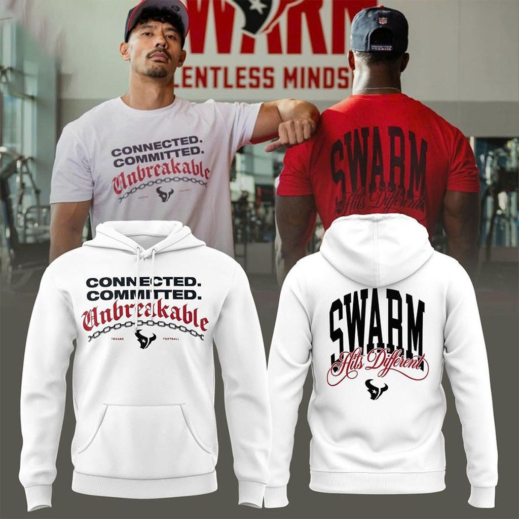 Houston Texans Training Camp 2026 White Hoodie Swarm Hit Different Hoodie Houston Texans Merch - Kdjoy