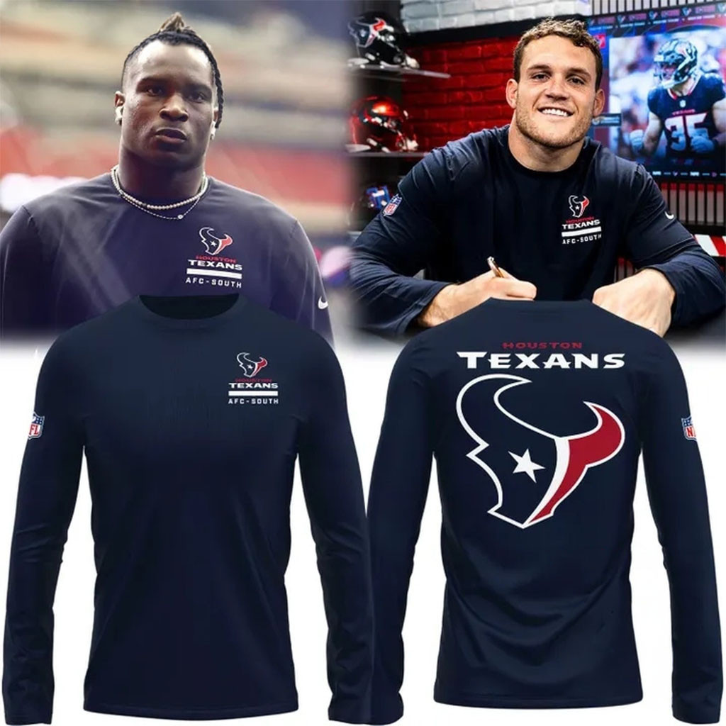 Houston Texans Uniform Special New Long Sleeve Shirt Houston Texans Merch Football Fan Gifts Houston Texans Uniform Special New Long Sleeve Shirt Houston Texans Merch Football Fan Gifts