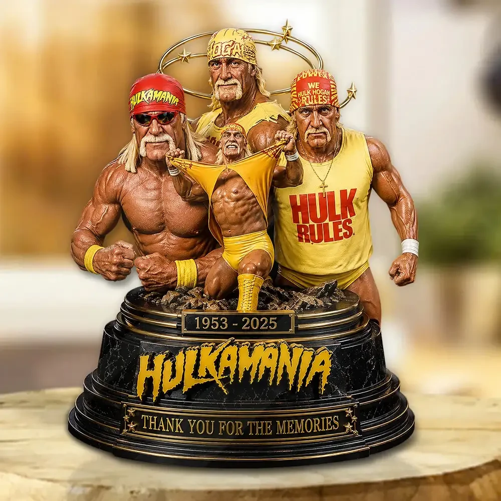 Hulk Hogan 1953 2025 Thank You For The Memorial Acrylic Plaque Hulk Hogan Merchandise - Kdjoy Hulk Hogan 1953 2025 Thank You For The Memorial Acrylic Plaque Hulk Hogan Merchandise - Kdjoy