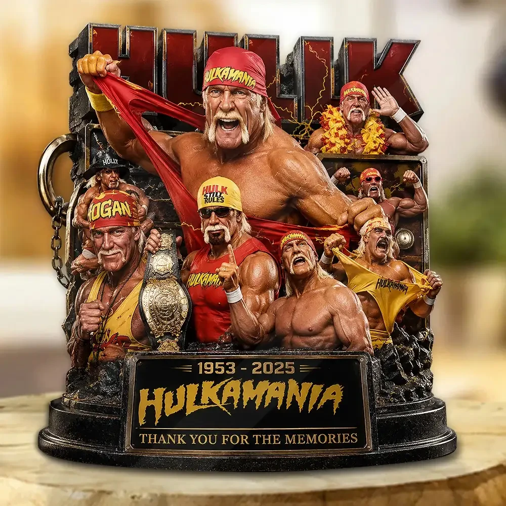Hulk Hogan 1953 2025 Thank You For The Memorial Acrylic Plaque Hulk Hogan Merchandise Decor - Kdjoy Hulk Hogan 1953 2025 Thank You For The Memorial Acrylic Plaque Hulk Hogan Merchandise Decor - Kdjoy