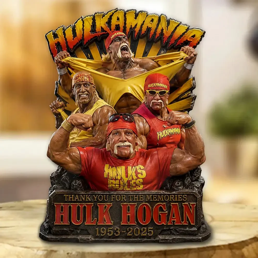 Hulk Hogan Thank You For The Memorial Acrylic Plaque Hulk Hogan Merch Wrestling Fan Gifts - Kdjoy