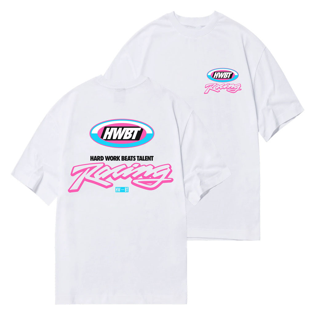 HWBT Merch 2026 Miami Racing T-Shirt White Birthday Gift Ideas For Boyfriend - Kdjoy