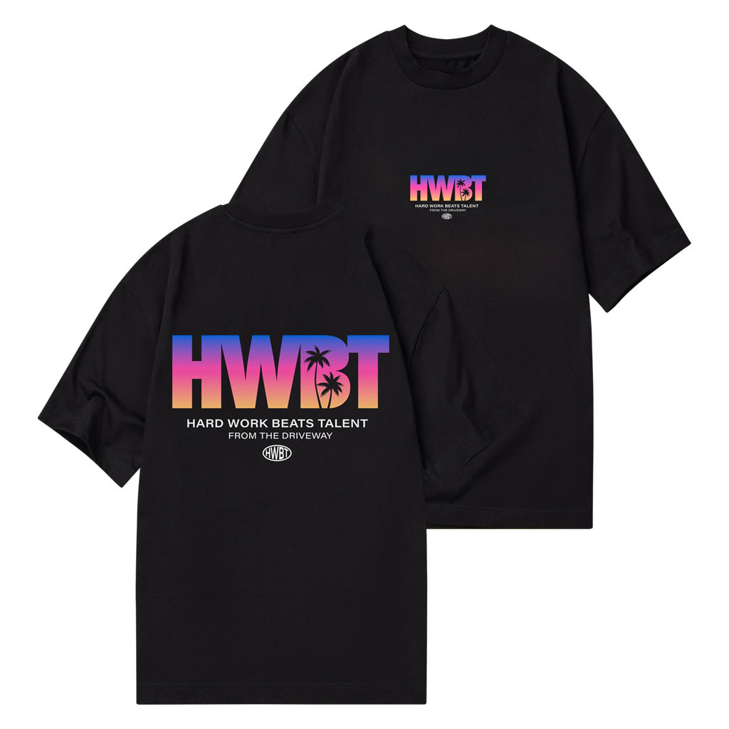 HWBT Merch 2026 Miami Sunset T-Shirt Black HWBT Shirt Special Gift For Dad - Kdjoy
