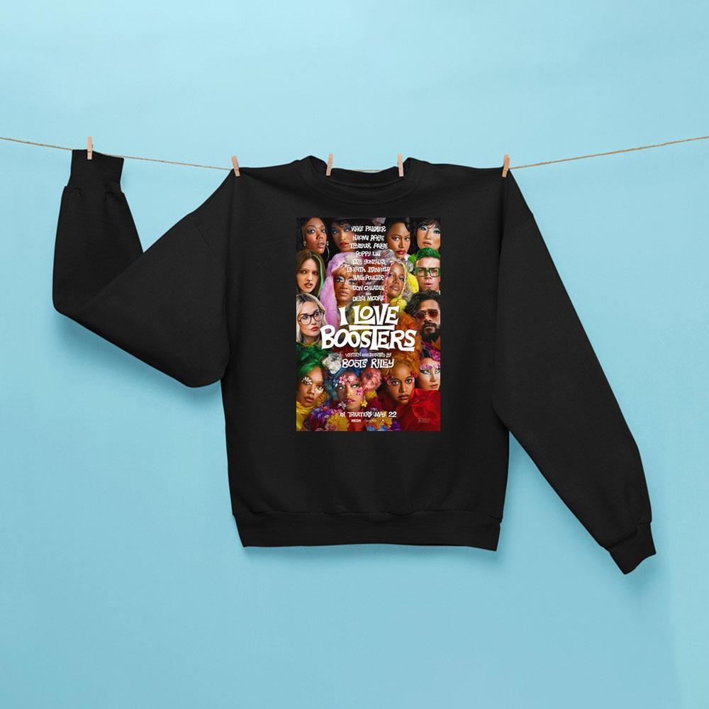 I Love Boosters 2026 Movie Sweatshirt Black I Love Boosters Merch Gifts For Fans - Kdjoy