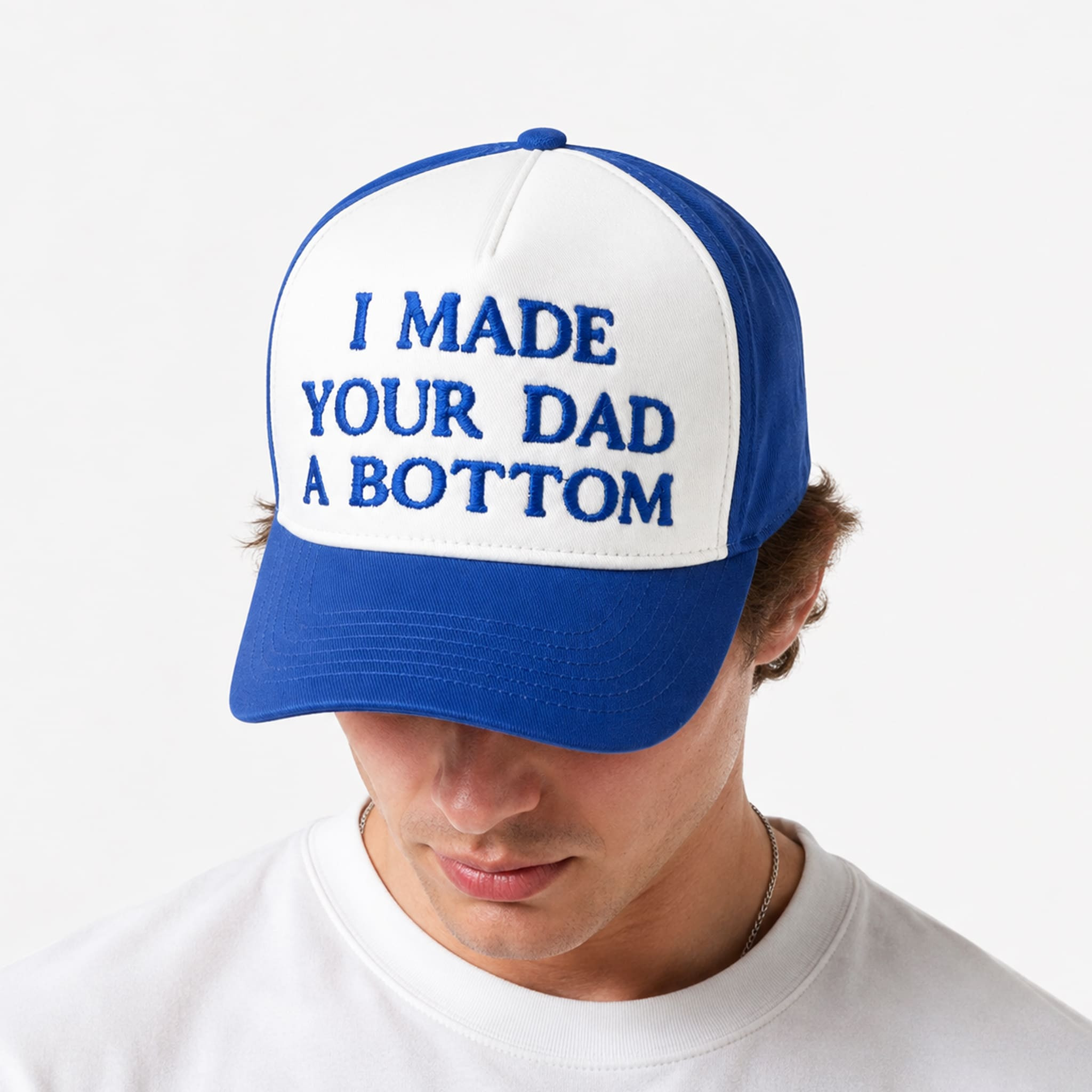 I Made Your Dad A Bottom Hat Embroidered Funny Pride Meme Cap Gift For Friend - Kdjoy