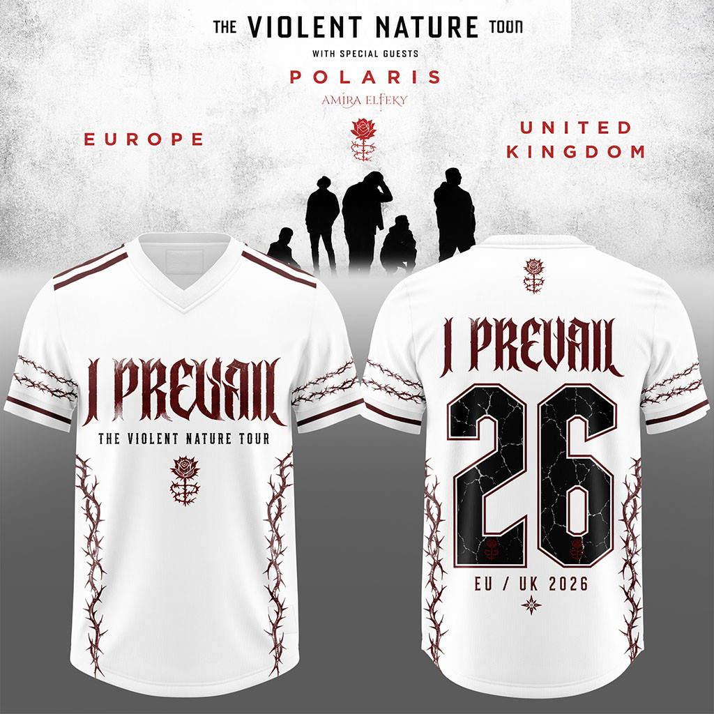 I Prevail The Violent Nature Tour 2026 Football Jersey I Prevail Merch Gift For Rock Fans - Kdjoy