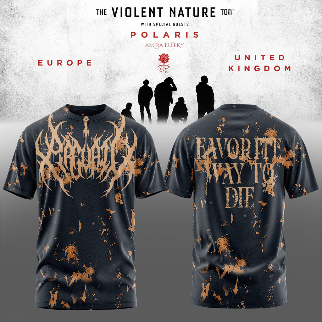 I Prevail The Violent Nature Tour 2026 T-Shirt Favorite Way To Die Shirt I Prevail Merch - Kdjoy