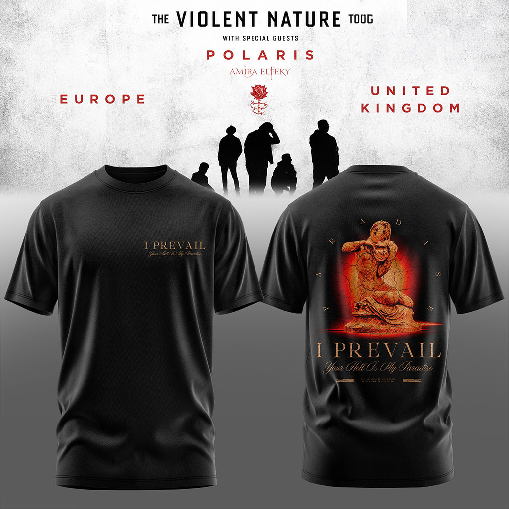I Prevail The Violent Nature Tour 2026 T-Shirt I Prevail Merch Gift Ideas For Rock Fans - Kdjoy