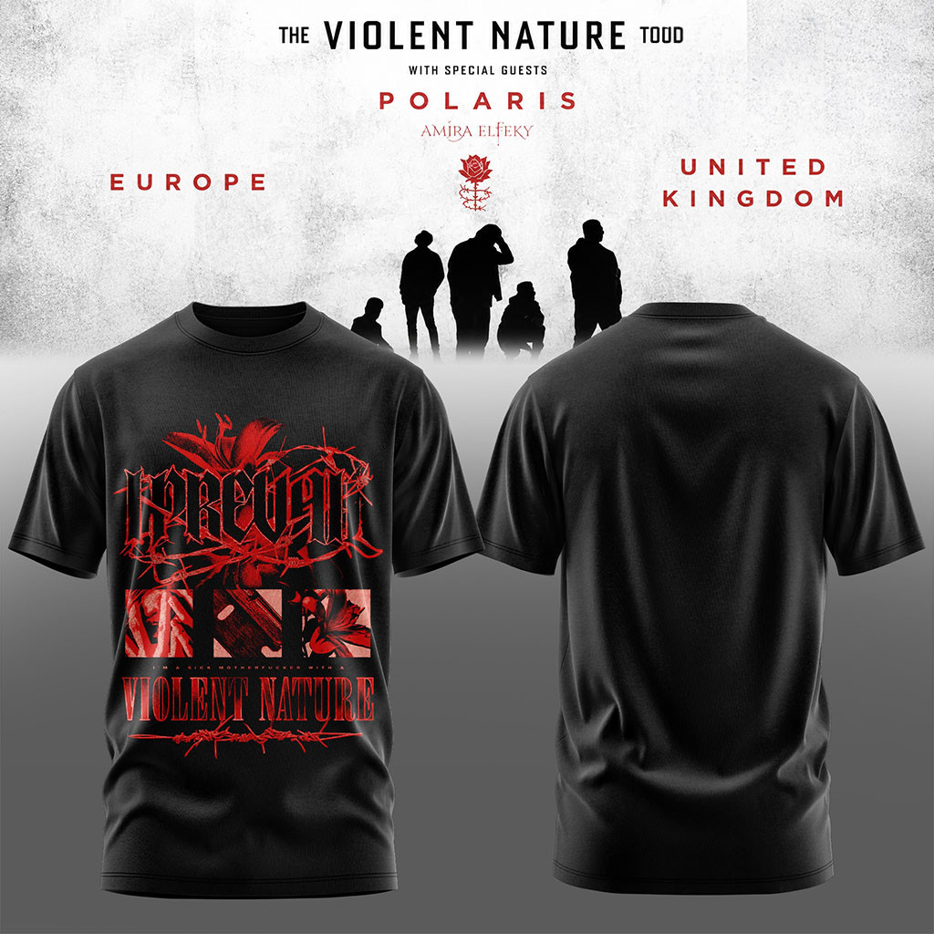 I Prevail The Violent Nature Tour 2026 T-Shirt I Prevail Merch Gifts For Rock Music Lovers - Kdjoy