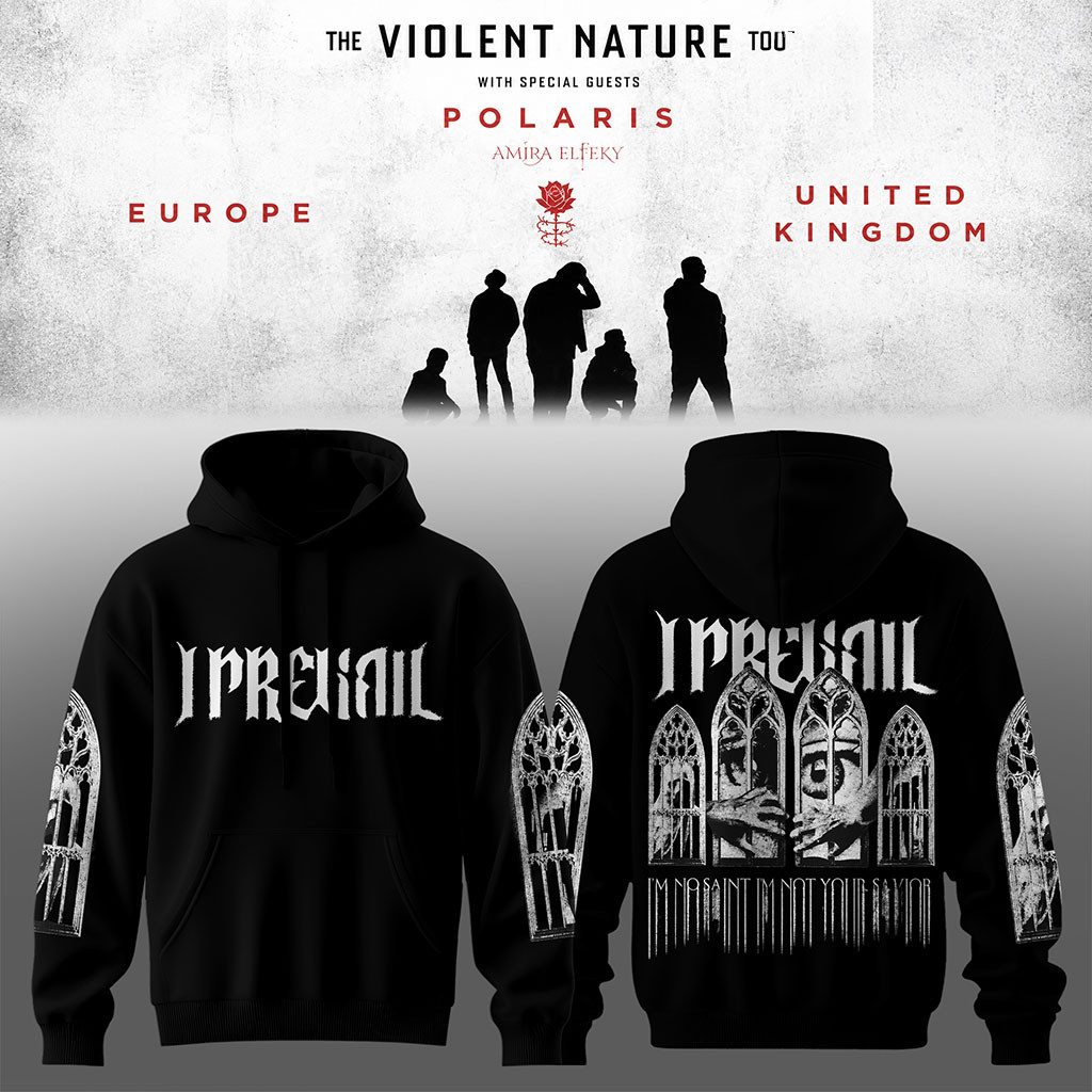 I Prevail The Violent Nature Tour 2026 Tour Hoodie I Prevail Merch Gift Ideas for Band Fans - Kdjoy