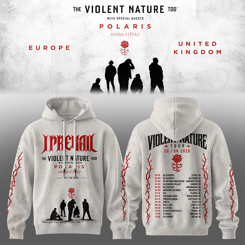 I Prevail The Violent Nature Tour 2026 Tour Hoodie I Prevail Merch Gifts For A Rock Music Lover - Kdjoy