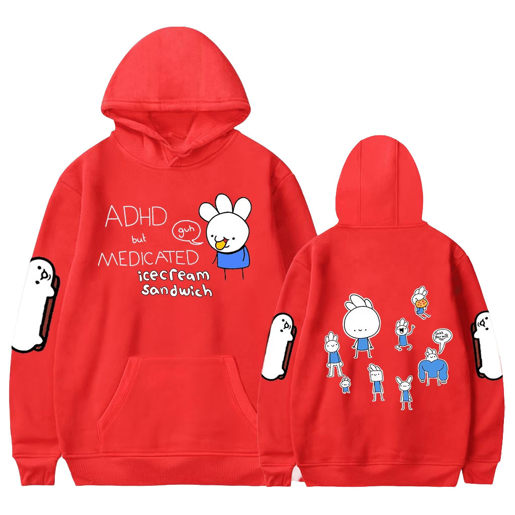Ice Cream Sandwich Merch 2026 ADHD But Medicated Hoodie Gift Ideas For Friends - Kdjoy Ice Cream Sandwich Merch 2026 ADHD But Medicated Hoodie Gift Ideas For Friends - Kdjoy