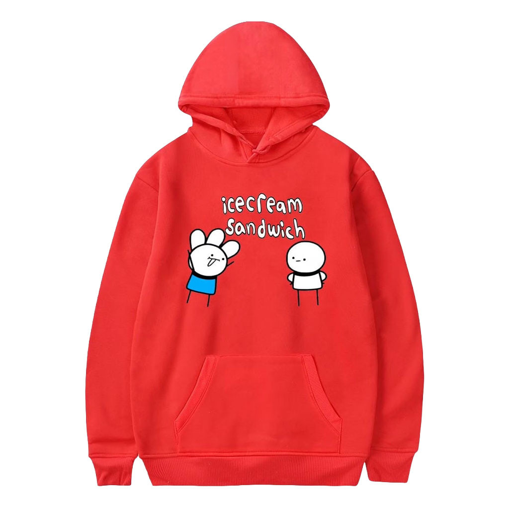 Ice Cream Sandwich Merch 2026 Ice Cream Sandwich Hoodie Playful Cartoon Hoodie Gift For BFF - Kdjoy