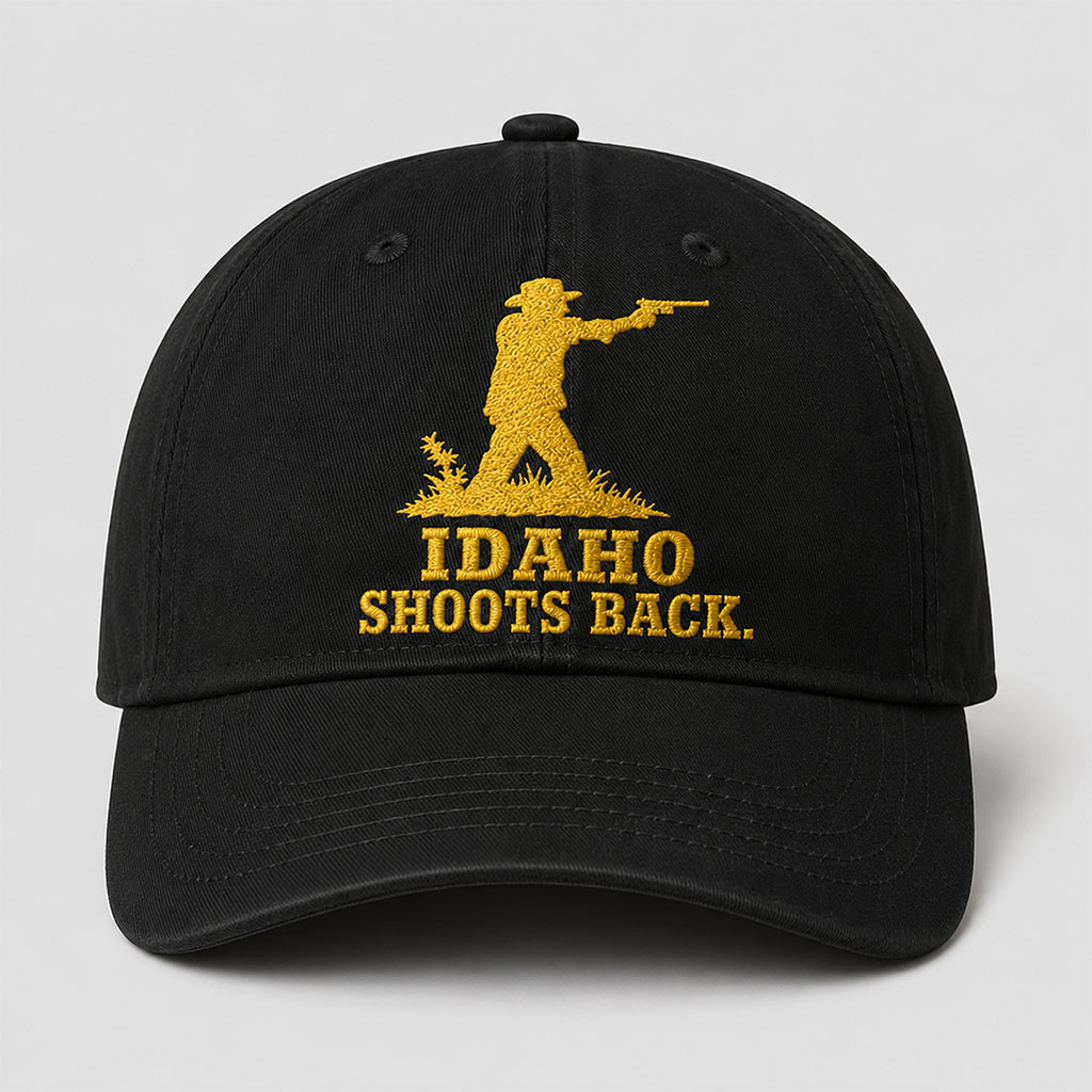 Idaho Shoots Back Cap Hat Embroidered In-N- Out Burger Shooting Merch Gifts For Dad - Kdjoy