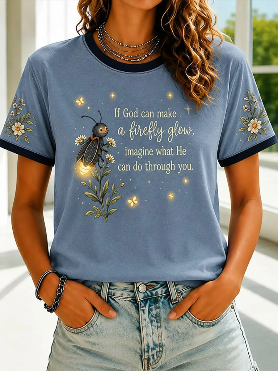 If God Can Make A Firefly Glow Imagine What He Can Do Through You Shirt Christian Gifts - Kdjoy If God Can Make A Firefly Glow Imagine What He Can Do Through You Shirt Christian Gifts - Kdjoy