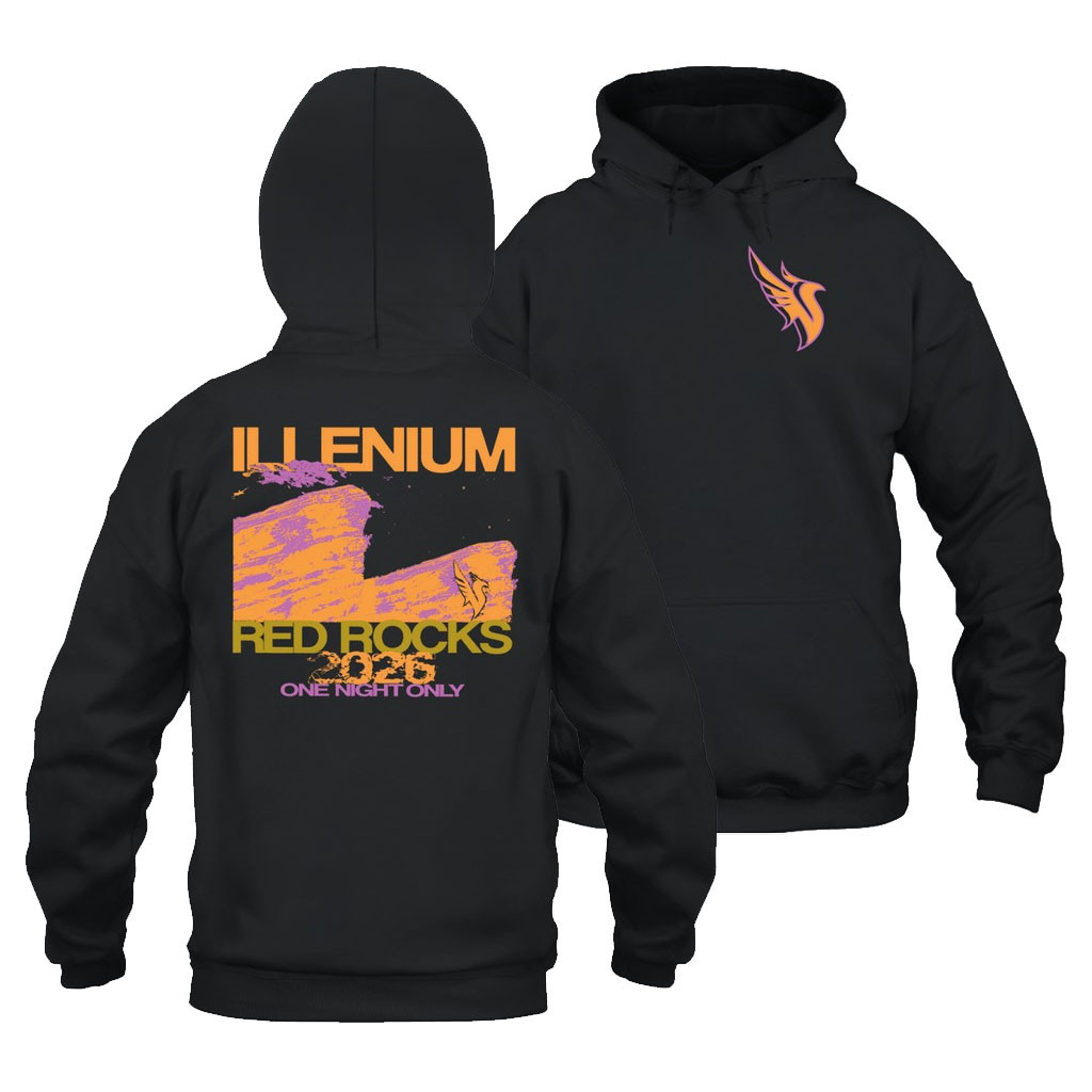 Illenium Merch 2026 Illenium Red Rocks One Night Only Hoodie Present For Music Lovers - Kdjoy